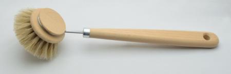 Spülbürste StandardPlus, extra breiter Griff sorgt für sehr guten Halt. Mit hellem Rosshaar. Bürstenfabrik Keller in Todtnau. Traditionsunternehmen seit 1869. Qualität Made in Germany.